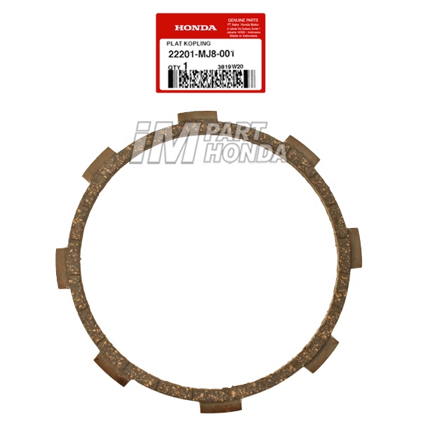 22201-MJ8-001 Plat Kampas Kopling Tiger Lama 2000 Tiger Revo Original Honda