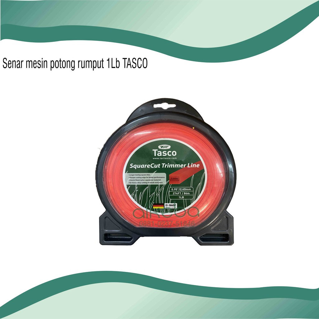 TASCO senar roll mesin potong rumput 1 Lb 84 meter