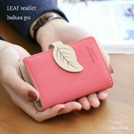 OTS 062 - Wallet / Dompet Wanita Lipat Mini fashion korea Daun