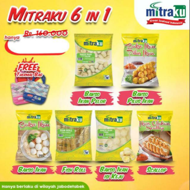 

Mitraku 6 in 1 free cooler bag