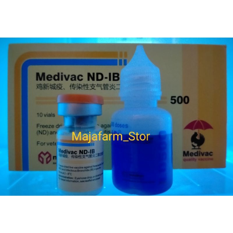 Vaksin ND IB 500 Ds/Vaksin Ayam & Unggas/Mencegah Virus Tetelo,Virus Saluran Pernafasan