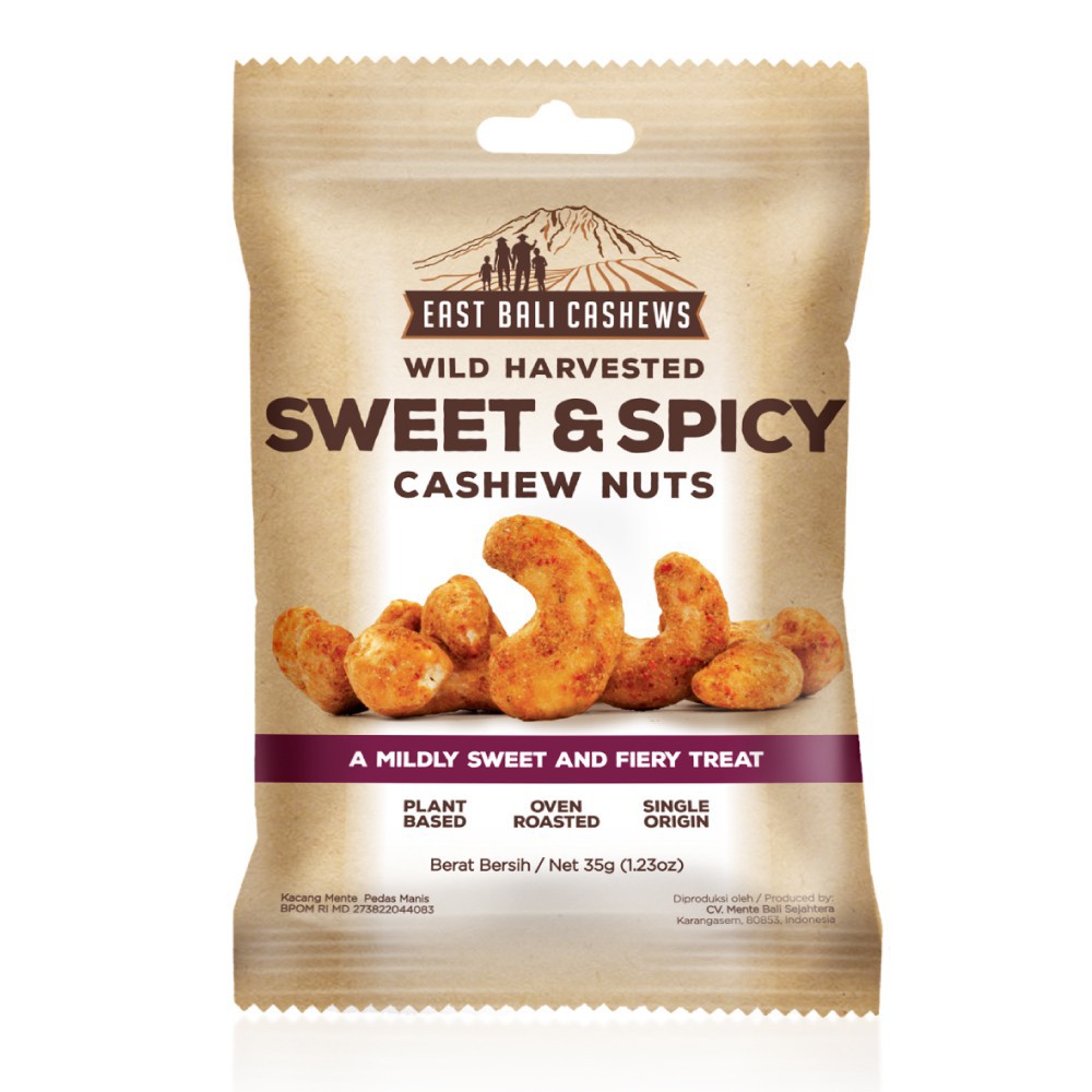 

EAST BALI SWEET&SPICY CASHEW NUTS 35GR