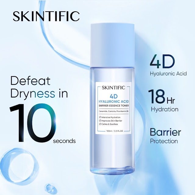 ORIGINAL SKINTIFIC 4D Hyaluronic Acid Barrier Essence Toner 20ml ATAU 100ml / Toner Wajah