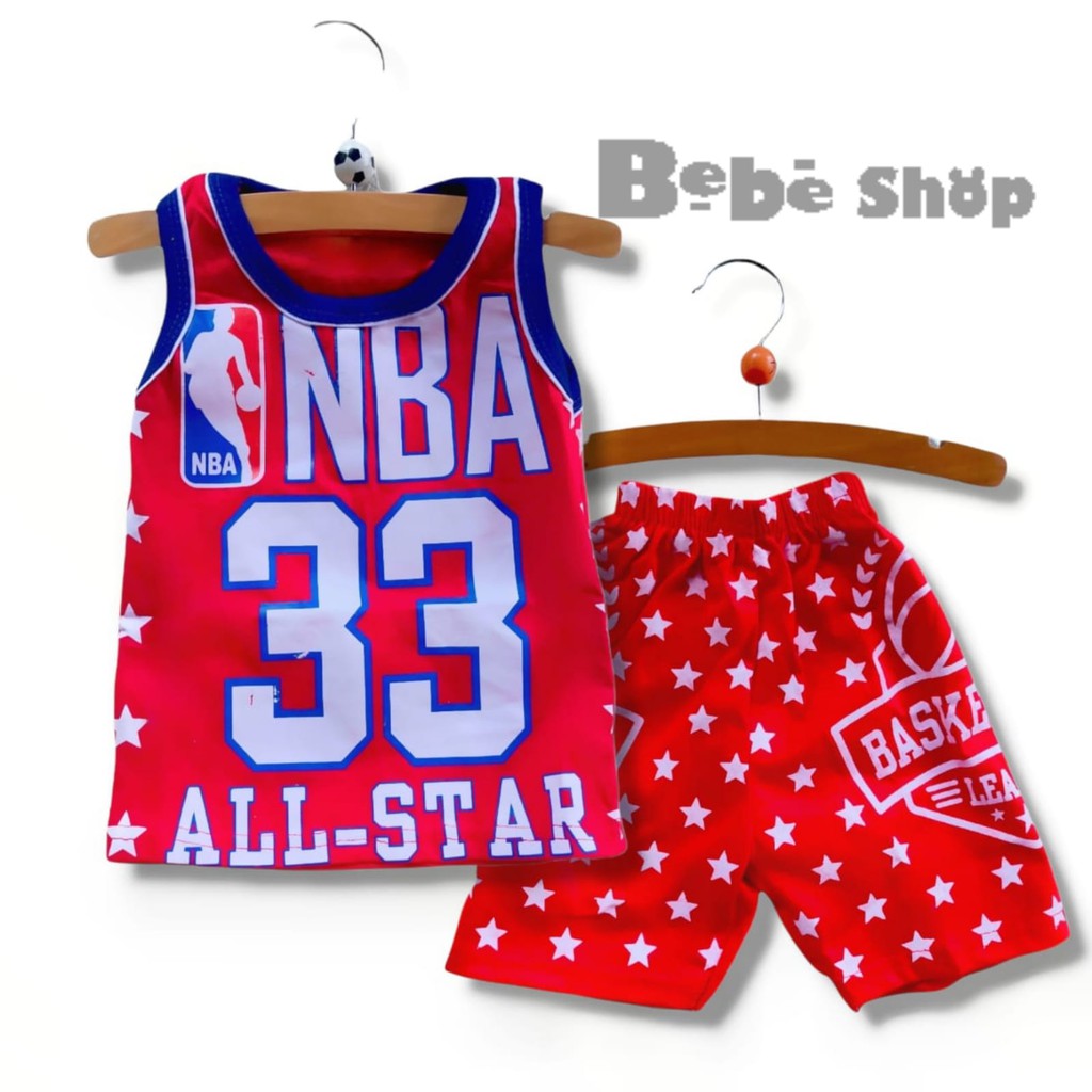 Setelan Baju Basket Anak Usia 0 Sampai 7 Tahun