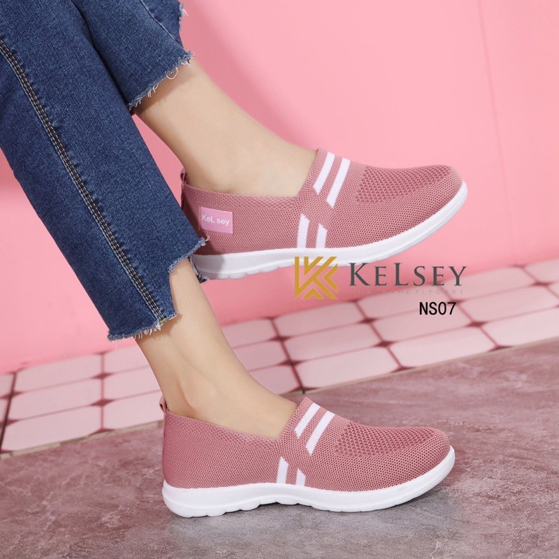 (GRATIS ALAS KAKI) NICOLE SEPATU #NS07 SNEAKERS WANITA KELSEY SEPATU FLYKNIT WANITA NYLON SNEAKERS CASUAL IMPORT