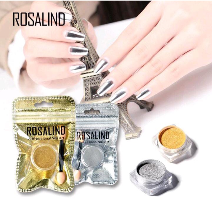 ROSALIND MIRROR POWDER KUTEK NAIL ART / GLITTER POWDER / SERBUK GLITTER / KUTEK KUKU