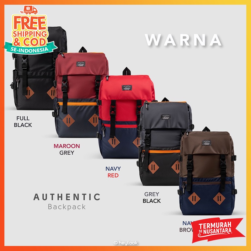 [BISA COD] Tas Ransel punggung Gendong Authentic Tas Distro Pria Cowok Original Terbaru Kekinian