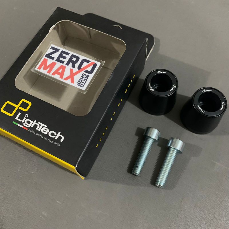 Bar End Jalu Stang Lightech Racing Italy Kawasaki M8 Baut 12 Black Hitam