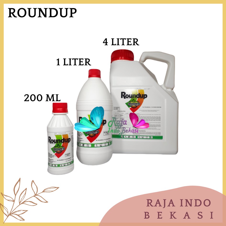 Ori Roundup 4 Liter Obat Pembasmi Rumput Liar Ilalang Gulma Herbisida Asli Round Uperbisida