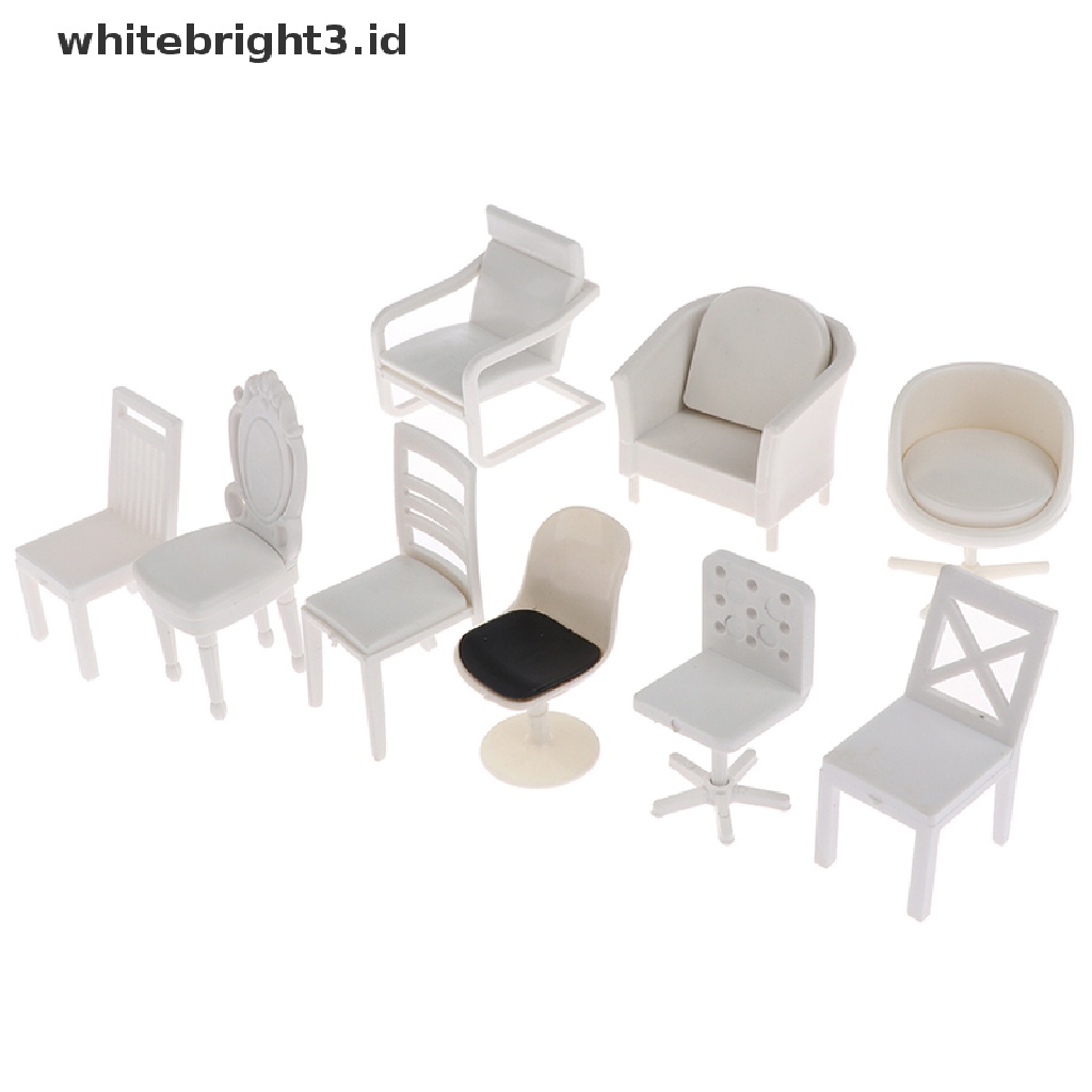 (whitebright3.id) Miniatur Kursi Sofa Skala 1: 20 Untuk Dekorasi Rumah Boneka