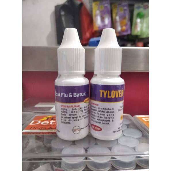 Tylover 10ml Obat Flu Batuk Kucing Anjing