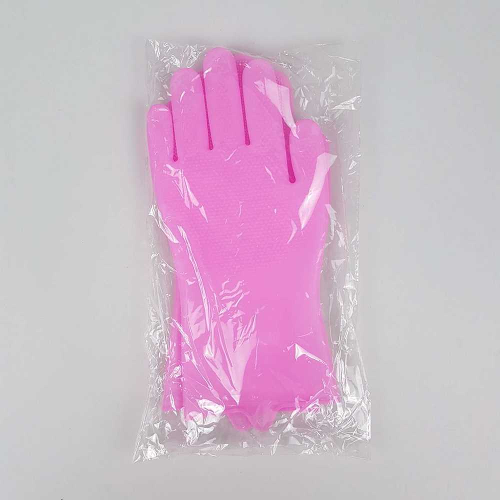 TD-DA1 Funbaky Sarung Tangan Sikat Mencuci Magic Silicone Gloves - E034