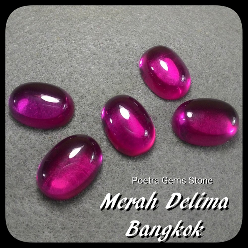 Batu Permata Merah Delima Siam Ruby Bangkok