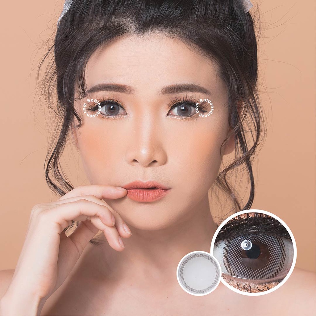 Softlens Kitty Kawai Mini Jelly Grey  - Softlens 14 2 mm