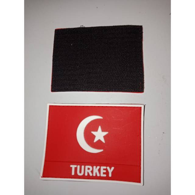 Patch Rubber Bendera Turkey