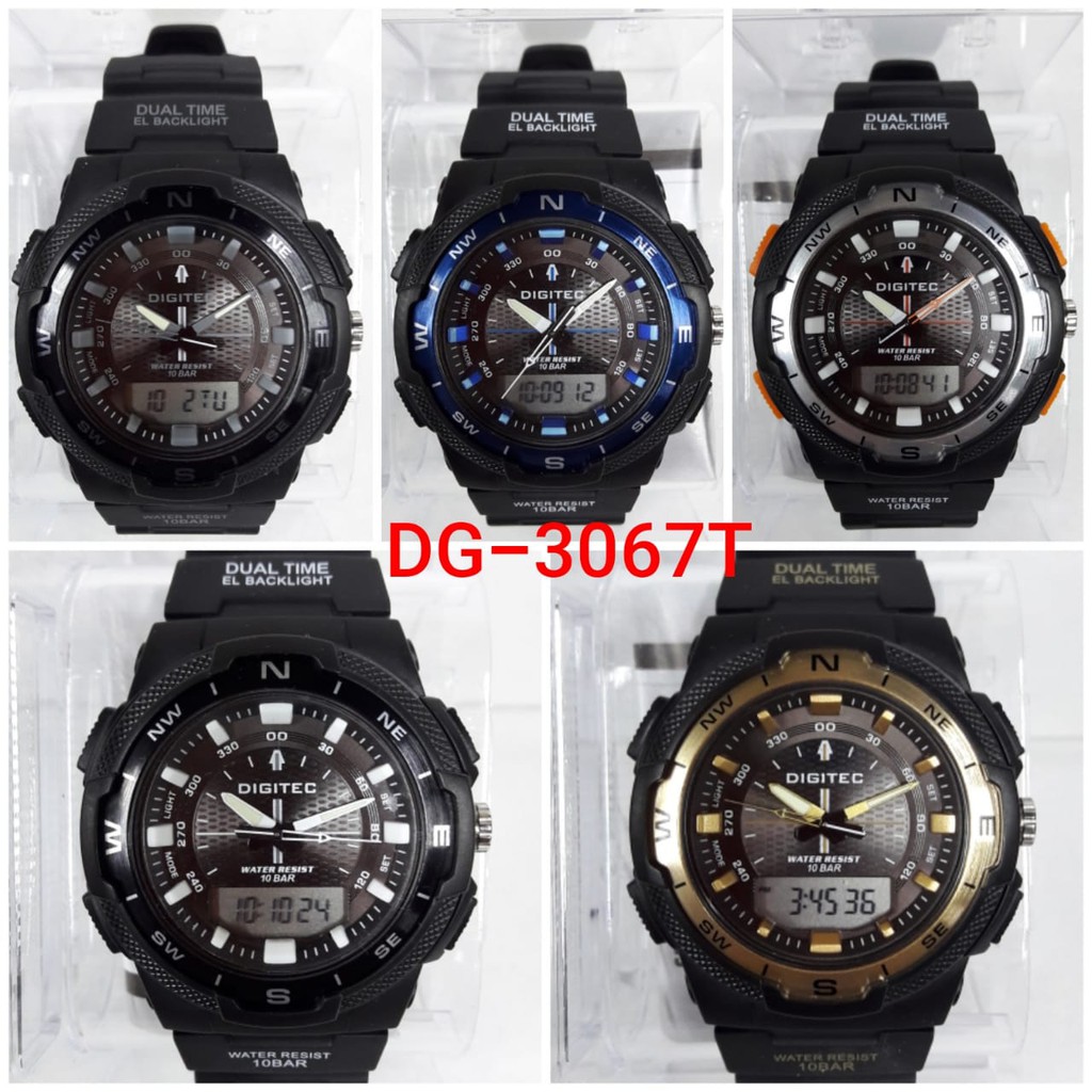 Digitec digital  DG3067T original jam tangan pria sport