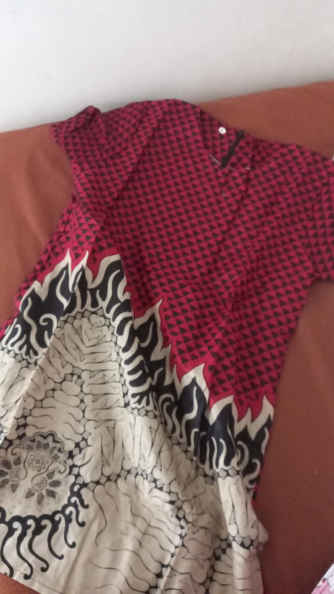 Batik Couple Keluarga Sania Ruffle Ori Ndoro Jowi Dnt Motif Tenun