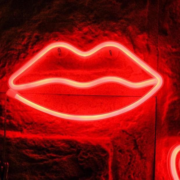 LIPS NEON SIGN- Lampu Neon Bibir- USB Power