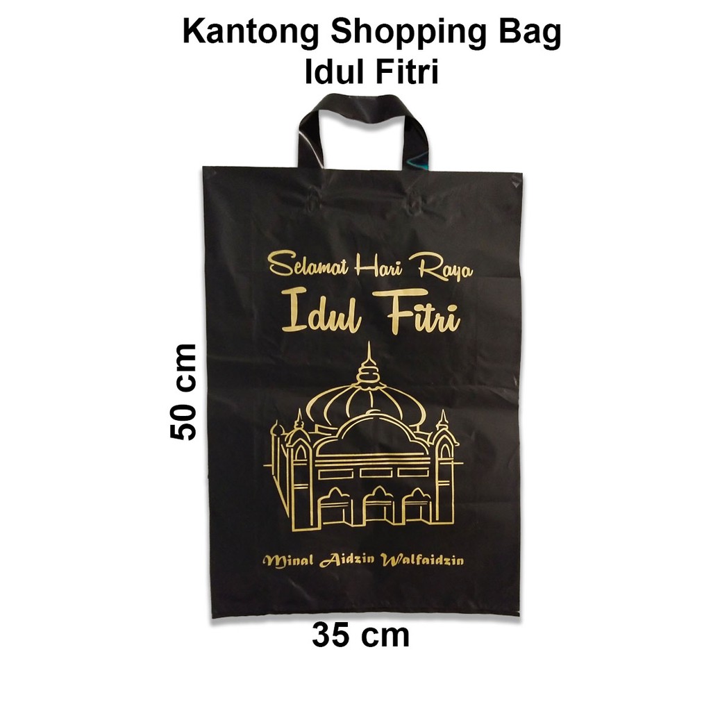 

Kantong Shopping Bag Idul Fitri Plus Sablon | 35x50