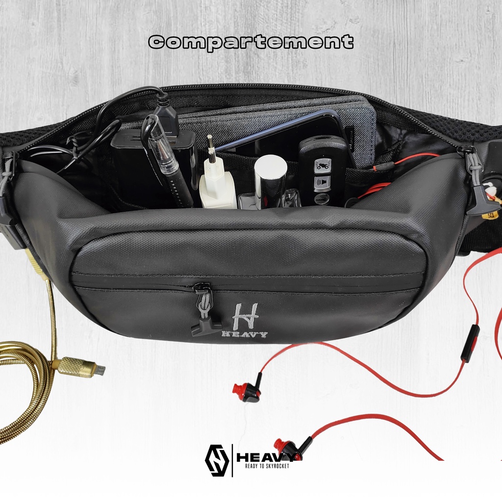 [HEAVY.BAG] TAS PINGGANG HEAVY | TAS WAISTBAG HEAVY WATERPROOFF