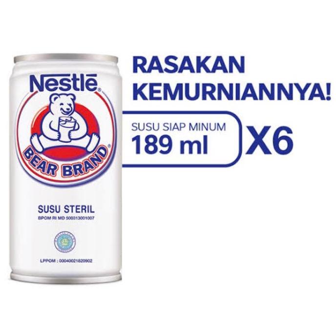 

[COD] Nestle Bear Brand Susu Beruang STERIL 189ml x 6pcs LEBIH HEMAT!! [COD]
