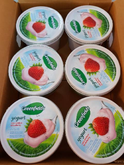 Greenfields Yogurt 500ml Plain Original / Strawberry / Blueberry / Manggo Greenfield Unsweet Unsweetened No sugar