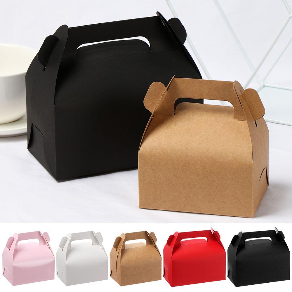 Suyo 5pcs Kotak Kemasan Kue / Makanan 5 Warna Untuk Dekorasi Natal / Ulang Tahun / Pernikahan