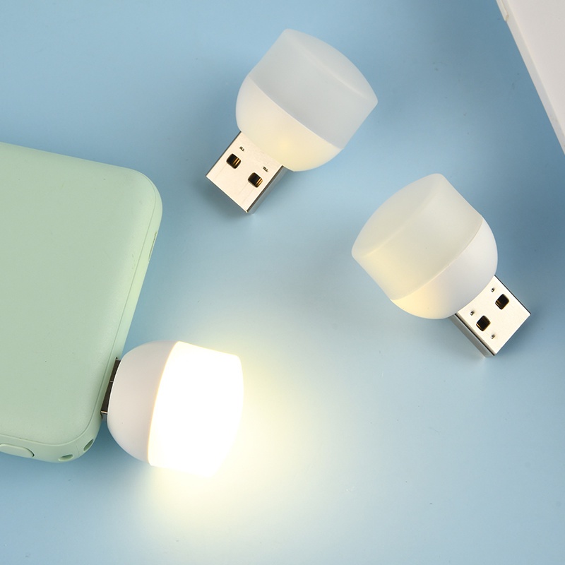 Lampu Baca LED 5v Bentuk Bulat Dengan Port USB Dan Power Charging