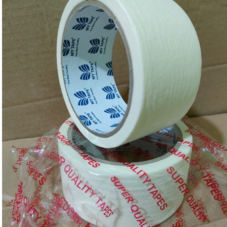 Masking Tape Lakban Kertas 18 Mtr (20 Yard) Varian 1 Inch 24mm &amp; 2 Inch 48mm