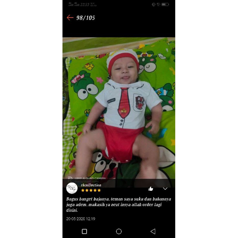 JUMPER BAYI BAJU BAYI SD /KOSTUM BAYI/BAJU BAYI KARAKTER/BAJU BAYI SEKOLAH LUCU