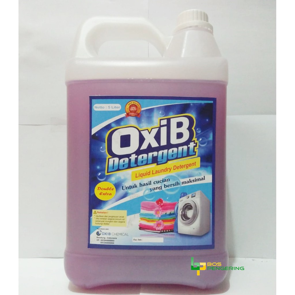 Jual Sabun Cuci Pakaian Deterjen Cair Laundry Oxib Double Extra Cerah