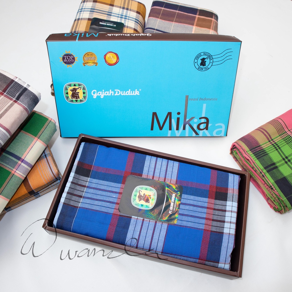 Sarung Gajah Duduk Mika Motif Garis Kreasi Indonesia