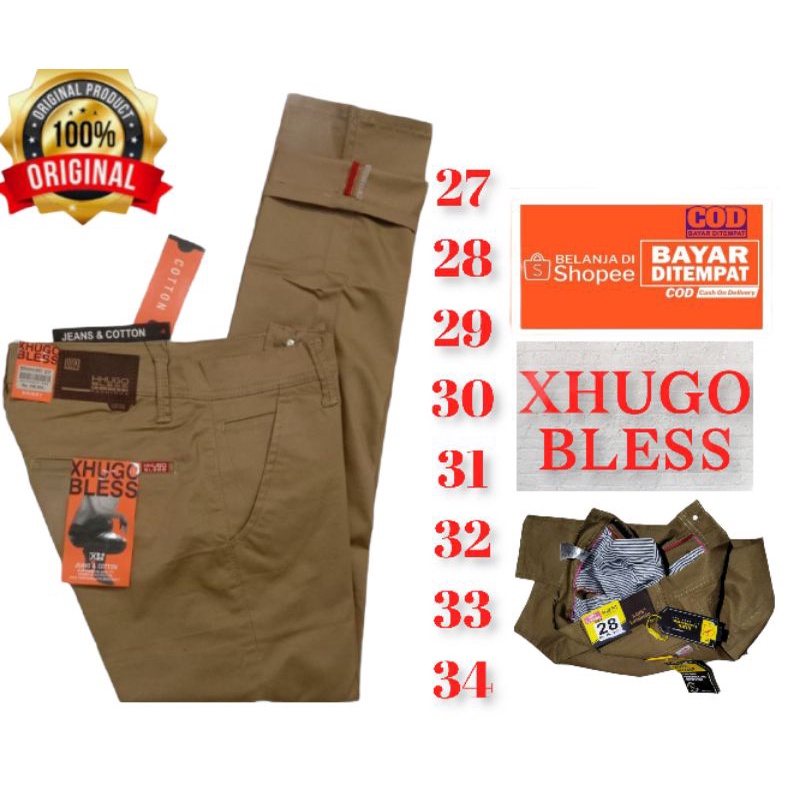 CELANA CHINOS PANJANG PRIA ORIGINAL HUGO BLESS// CELANA CHINOS ORIGINAL// CELANA PRIA ORIGINAL