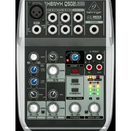 promo Mixer BEHRINGER XENYX Q 502 USB( 4 channel ) diskon