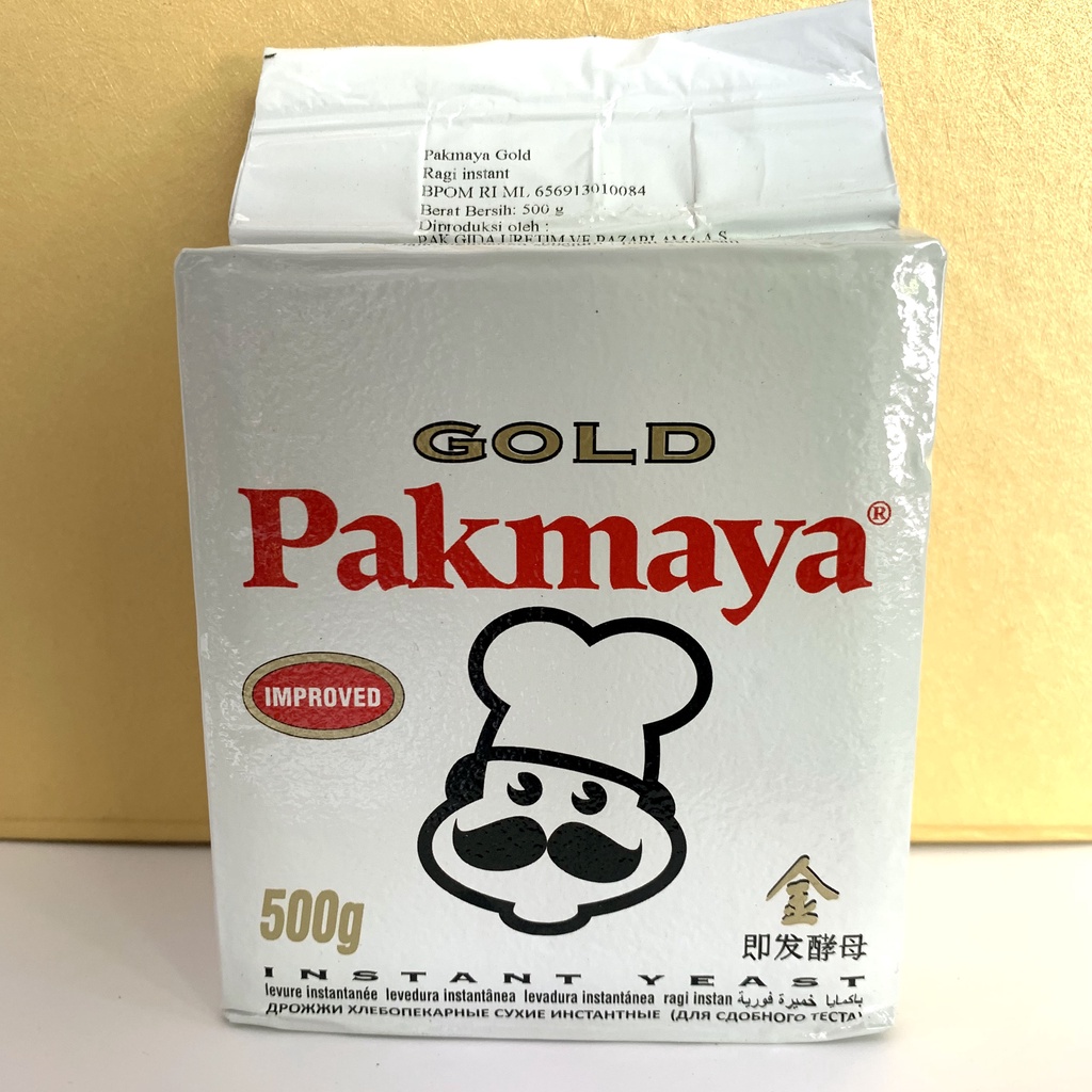 

Ragi Pengembang Roti Donat Kue PAKMAYA GOLD 500 g gram