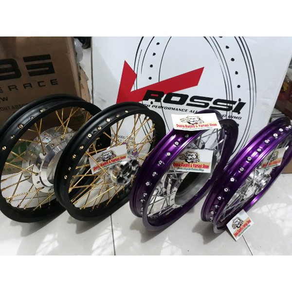 BRILIANT!!! Sepaket Velg ring 17 Spin 125-Sky wave-Sky Drive-Spin Velg Rossi Tromol jari jari plus