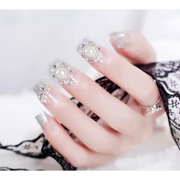 KUKU PALSU 3D FAKE NAILART WEDDING