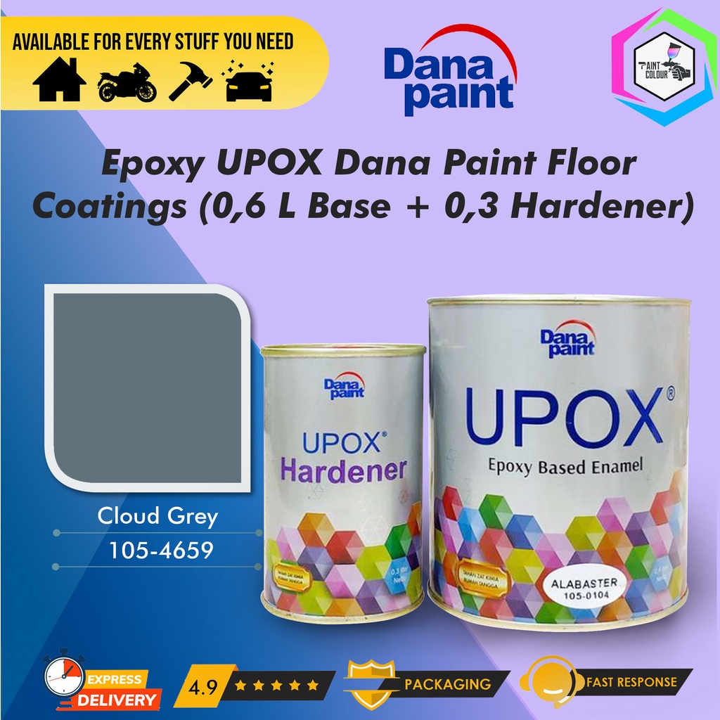 Cat Lantai Epoxy UPOX Dana Paint Floor Coatings - 4659 Cloud Grey