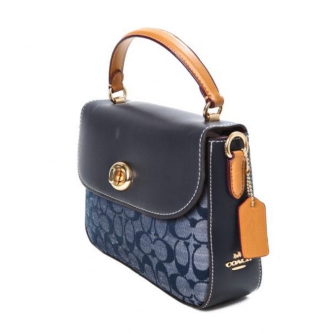 Coach Marlie Top Handle Satchel In Signature Chambray (C4921)