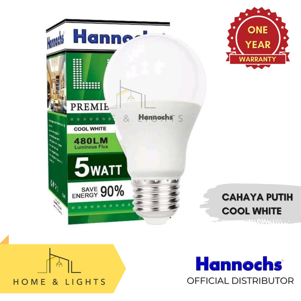 Lampu Hannochs Premier 3W 5W 7W 9W 12W 15W Putih / Kuning