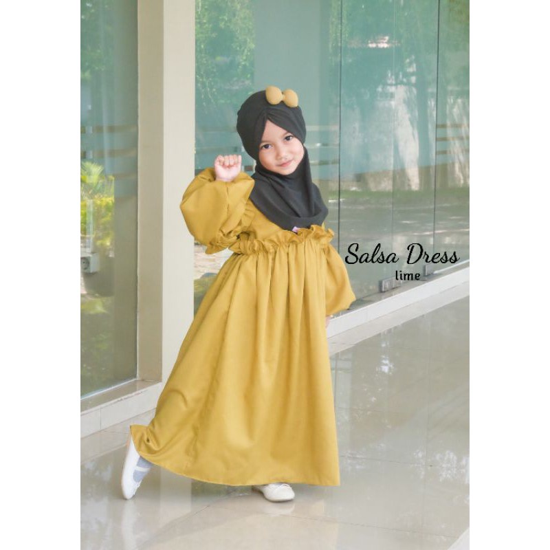 Grosir GAMIS KATUN JEPANG ANAK MODEL SUSUN SERUT REMPEL / BAHAN KATUN JEPANG