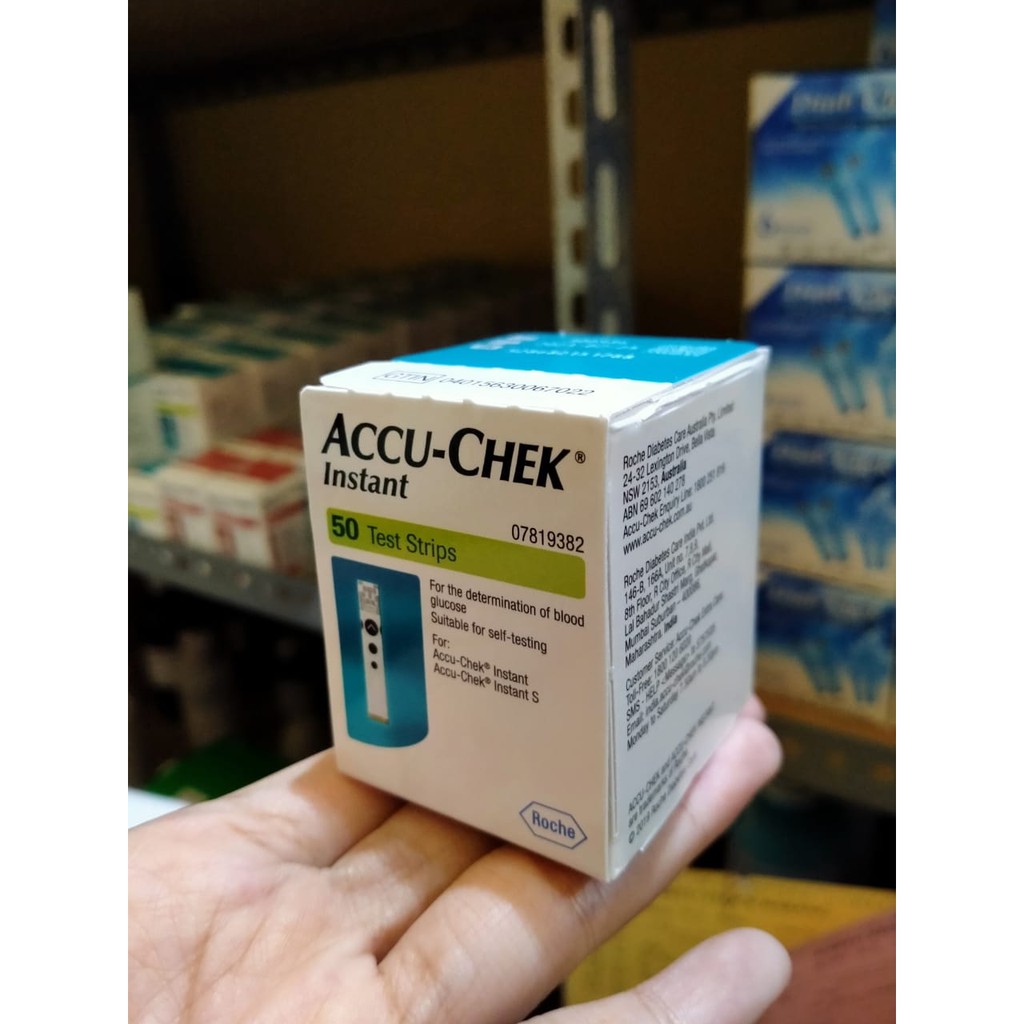 Accu-Chek Instant Test Strip isi 50 dan isi 100 cek gula darah praktis Glucose Strip ROCHE