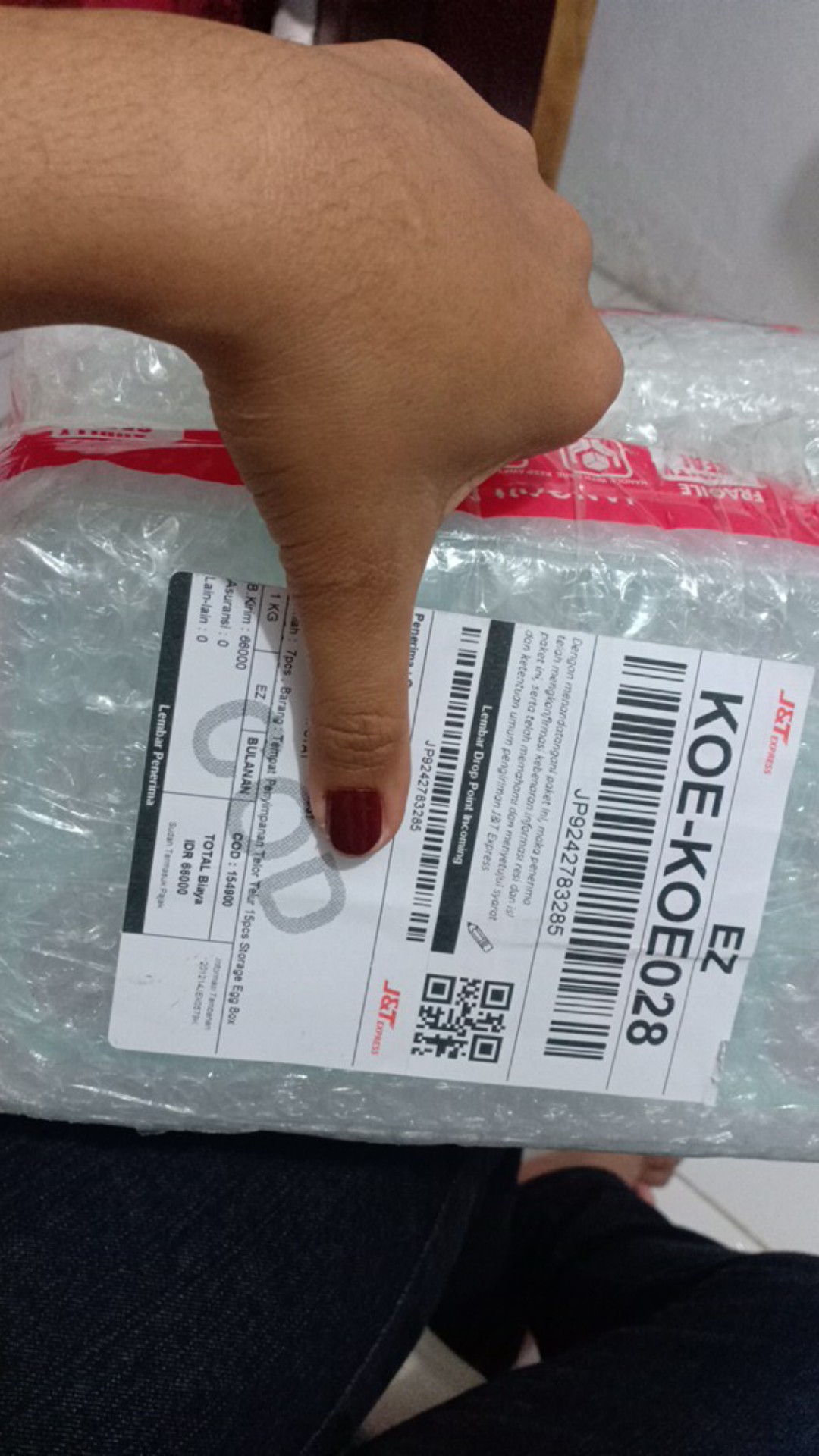 Tempat Penyimpanan Telor Telur 15pcs Storage Egg Box Alat Dapur Perlengkapan Rumah Tangga