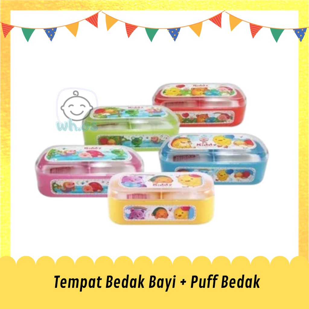 Tempat Bedak Bayi Kiddy Kotak Wadah Bedak Tabur Bayi 2 