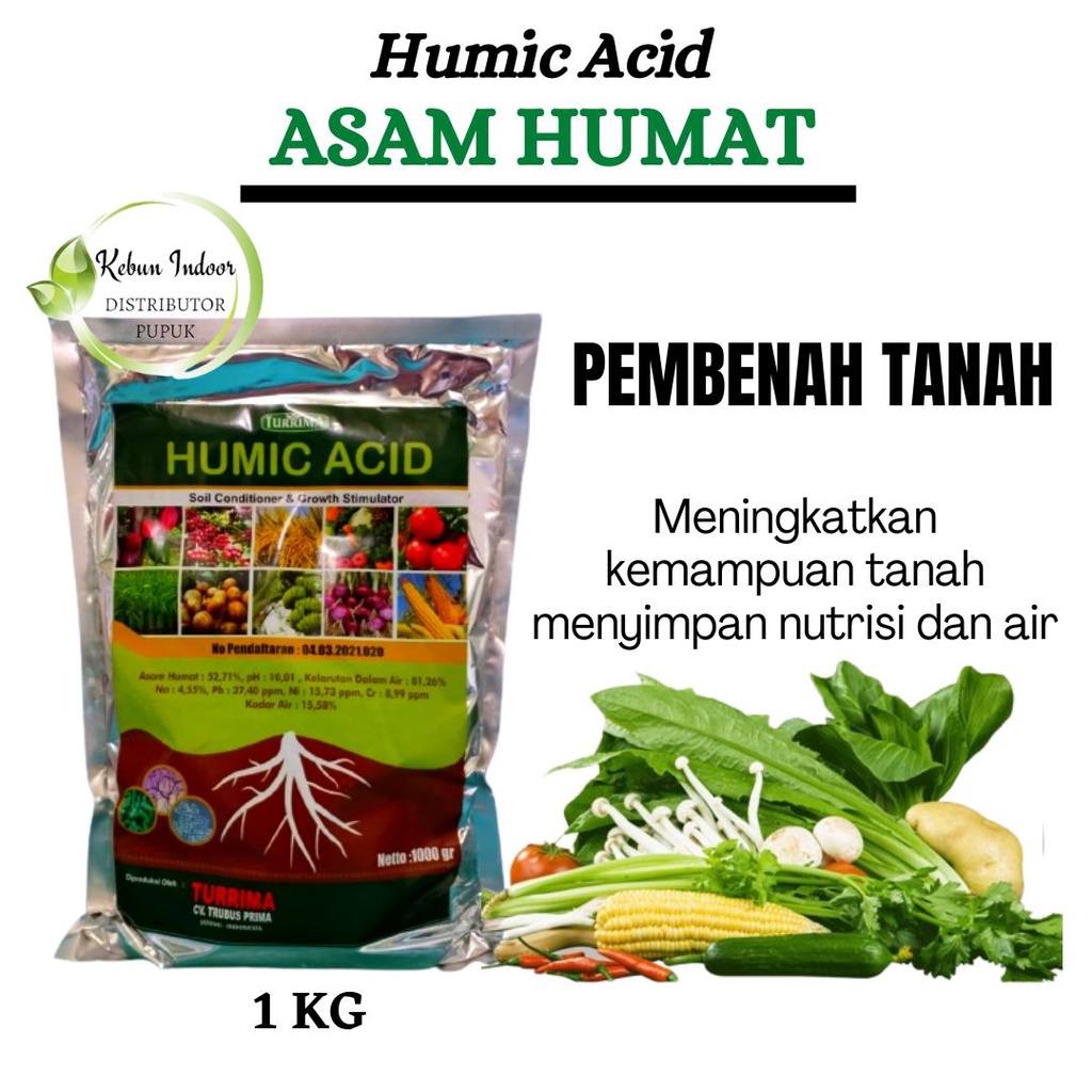 Pupuk Padi Tanah Masam, Asam Humat Humic Acid Pupuk Kesuburan Tanah Terbaik, Humid Acid Pupuk Bawang