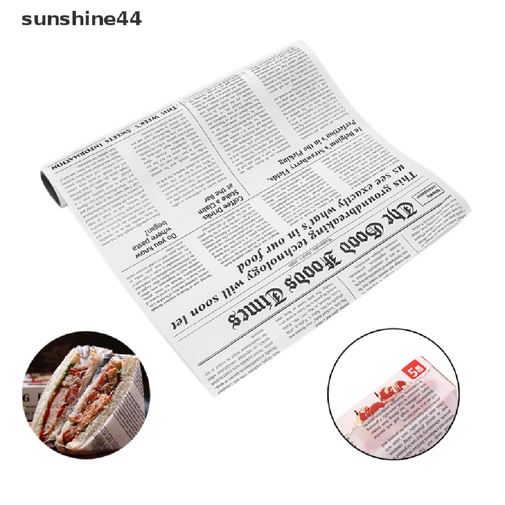 Sunshine Kertas Gulung 5M Dua Sisi Bahan Silikon Anti Minyak Untuk Barbecue