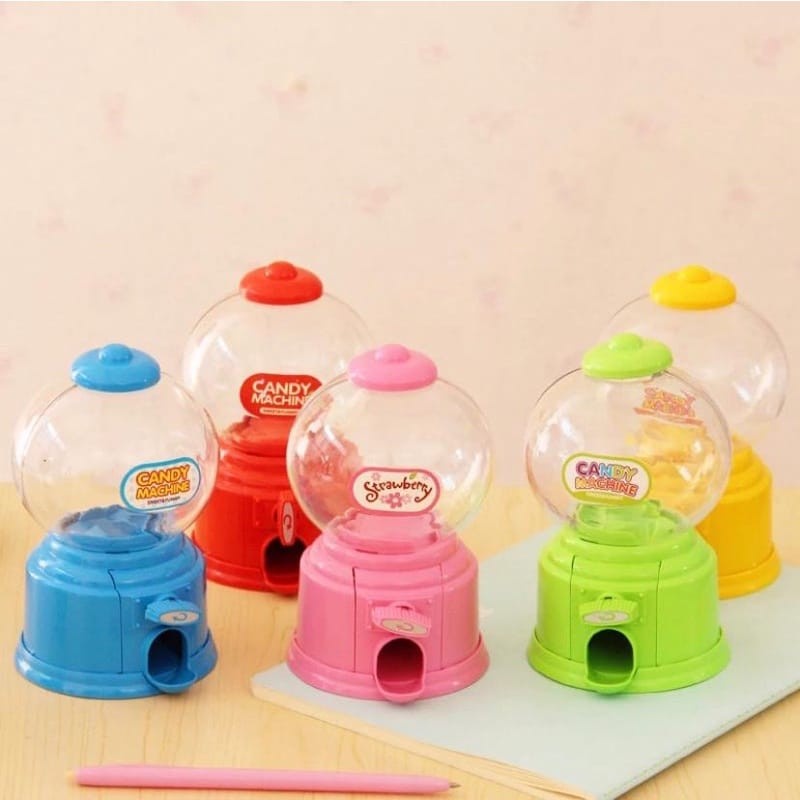 MOMBABY1 Kado mainan anak Candy Machine bulat / Mainan mesin permen anak