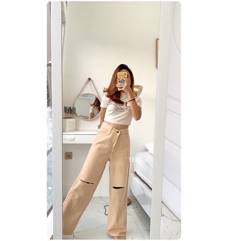 BF CELANA KULOT JEANS SOBEK MUVI//KULOT JEANS SOBEK CEWE