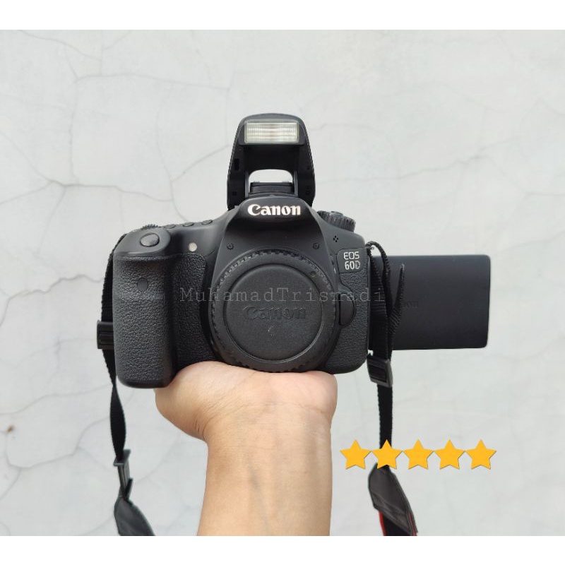 Camera Kamera DSLR Canon Eos 60D Body Only Hitam Murah