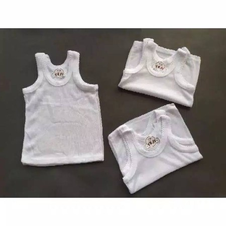 Kaos Singlet Bayi | Kaos Dalam Bayi | Kaos Kutung Bayi Polos Putih